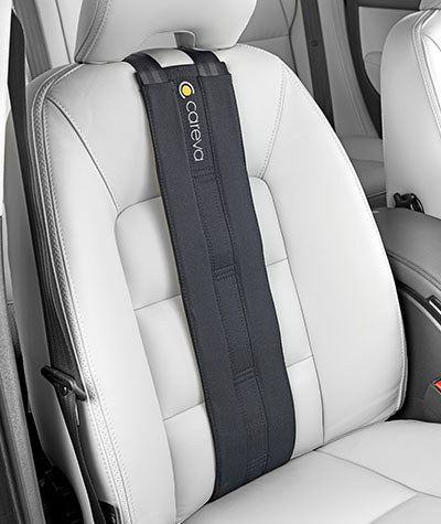 Careva spinal belt installed in car seat