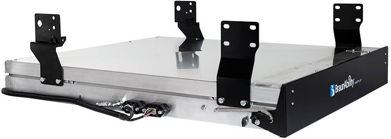 An A-Series cassette lift with mounting brackets attached. 