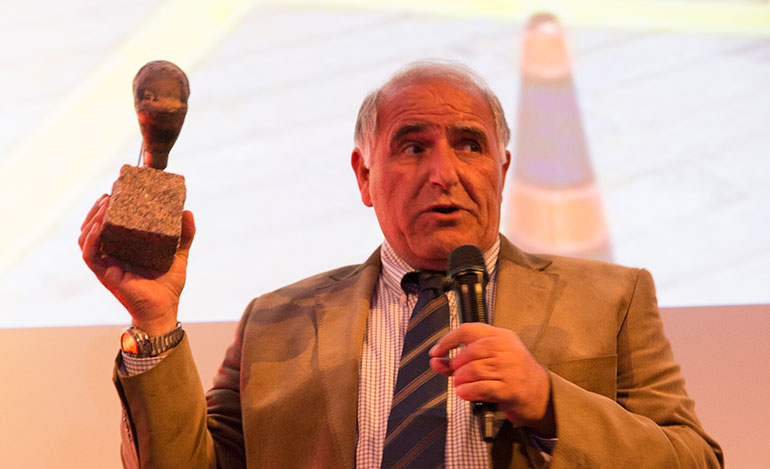 It was an emotional moment when Hydrofix’s owner Daniel Mor accepted the award for his work. It was an emotional moment when Hydrofix’s owner Daniel Mor accepted the award for his work.