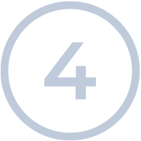 The number 4 in a circle. 