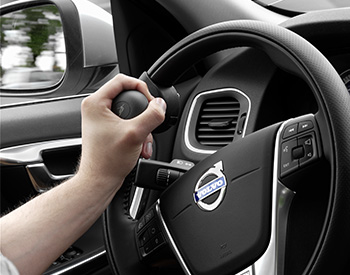 A steering device, steering knob or wheel spinner is a device that has many names but comes in even more shapes and sizes.