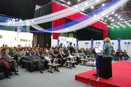 During the first day of the exhibition a conference was arranged about Swedish-Turkish co-operation in the habilitation of the disabled. (Photo Magnus Höij)