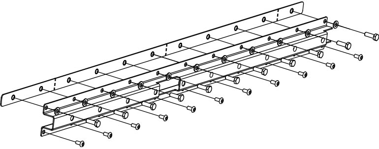 Ein Diagramm einer ROW Long-Konsole.