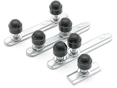 T-bolts in different positions