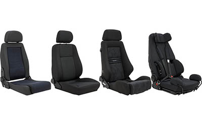 Various aftermarket car seats.