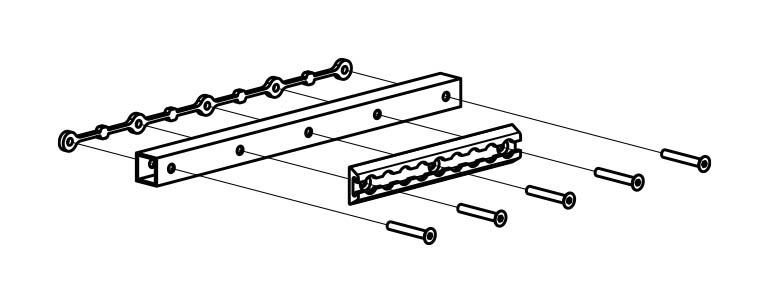 A diagram of a Single Point bracket.