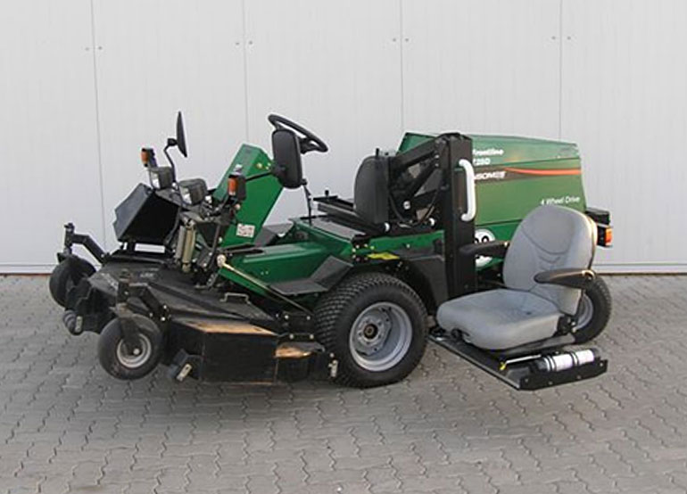 A riding mower with a Joey Lift as a seat lift. A riding mower with a Joey Lift as a seat lift.