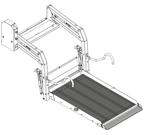  Illustration d'un pont élévateur solide E-1500